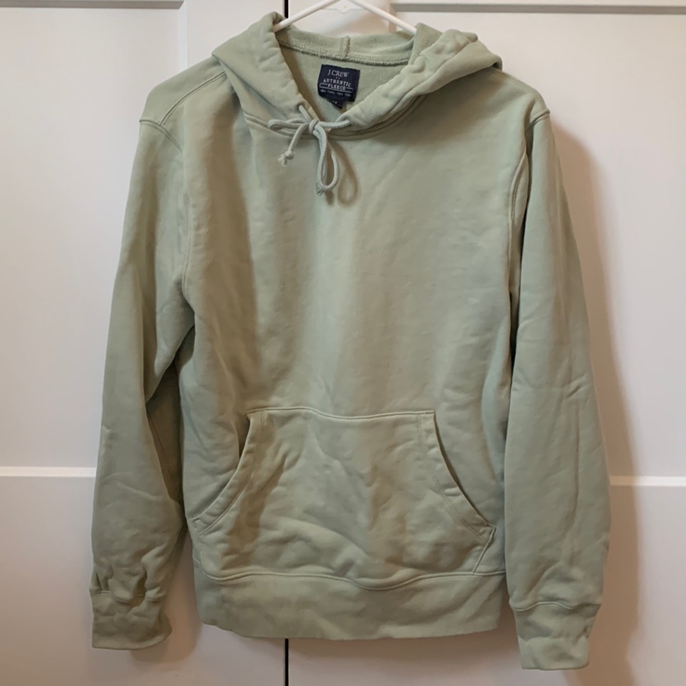 Green Jcrew Factory French Terry Hooded Sweatshirt